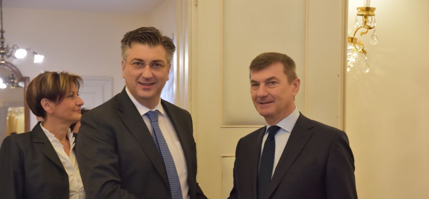 Predsjednik Vlade Plenković s potpredsjednikom EK Ansipom na sastanku i konferenciji o jedinstvenom digitalnom tržištu